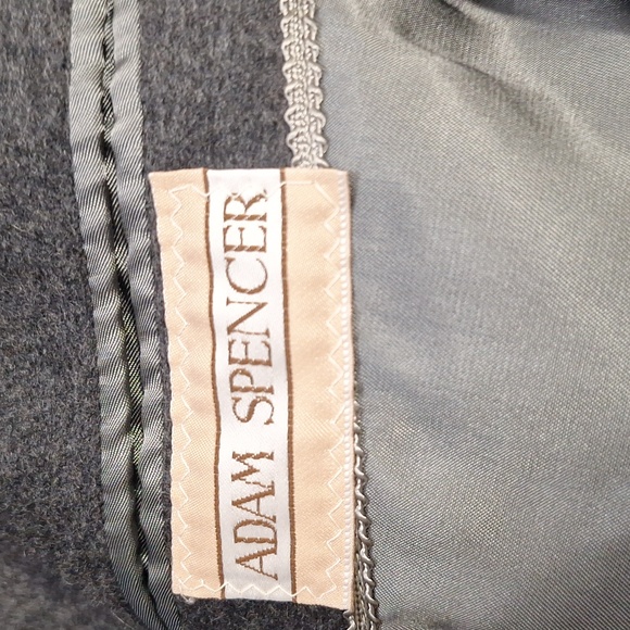 Adam Spencer wool/cashmere blend single-breasted lined overcoat - 44"/XL - gray - Picture 5 of 11